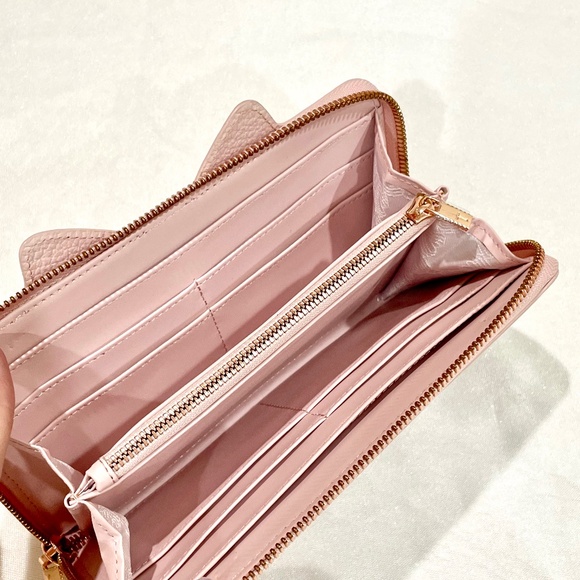Ted Baker London Kirstie Cat Leather Pink Wallet NEW Kawaii - Picture 5 of 10
